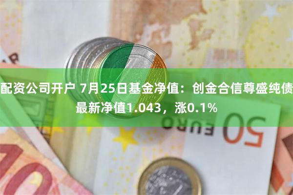 配资公司开户 7月25日基金净值：创金合信尊盛纯债最新净值1.043，涨0.1%