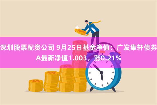 深圳股票配资公司 9月25日基金净值：广发集轩债券A最新净值1.003，涨0.21%