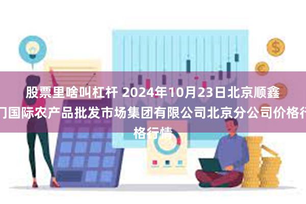 股票里啥叫杠杆 2024年10月23日北京顺鑫石门国际农产品批发市场集团有限公司北京分公司价格行情